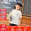 FILA KIDSx原田治联名系列斐乐儿童T恤2025夏季小童短袖上衣