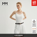 麦檬带胸垫MM五好背心吊带美背内搭女白色25夏商场同款5G4131733Q 胸垫款-白色5G4200532Q M （105-120斤）
