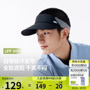 蕉下（beneunder）帽子男防晒帽遮阳帽运动吸汗网球帽空顶帽DS567黑