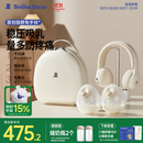 小白熊SnowBear吸奶器免手扶电动全自动热敷便携挂脖式双边吸乳器收纳包组合8909