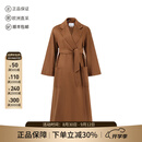 MAX MARA麦丝玛拉 maxmara 女士山羊绒浴袍式长款大衣外套女装 LUDMILLA 10160539 003 褐色 38 /s