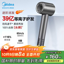 美的（Midea）高速吹风机 39亿等离子护发 家用负离子吹风筒 杀菌除头螨电吹风FG208灰 国家补贴 节日/生日礼物