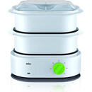 博朗（BRAUN）Braun FS3000不含双酚A快速防溅防滑迷你电蒸柜800W 国内现货 付款秒发 2层