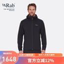 Rab新品男士户外高山保暖运动透气骑行防风徒步轻量棉服 QIP-17 乌黑/橙 L