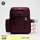 lululemon丨Wunderlust 小款背包 双肩包 拒水 LU9COIS 李子暗紫/炮铜色 O/S