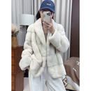 乔箐貂毛外套冬季短款女款2025秋季天鹅绒水貂皮草女整貂短款貂皮大冬 珍珠色 天鹅绒短二级整貂 M 适合125-160斤