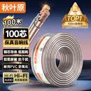 秋叶原（CHOSEAL）音响音箱专用连接线 发烧级纯铜音频喇叭线 功放连接增强屏蔽抗干扰100芯金银线100米 QS2241T100S