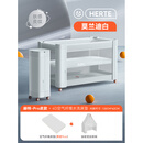 ABCMOKOO新生4D睡眠舱折叠拼接大床便携可移动bb宝宝床 莫兰迪白+宫廷蚊帐+4D空气纤维水 其他 x 框架结构 x 整装
