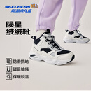 Skechers斯凯奇陨星绒绒靴儿童加绒保暖中帮靴女童防滑靴319256L