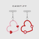 CASETIFY【新品上市】心形手机腕带 适用于iPhone全系列手机配件 多功能手机挂环腕带 浪漫红