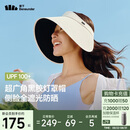 蕉下（beneunder）灯罩帽大帽檐遮阳帽女黑胶防晒帽全脸遮阳空顶帽太阳帽BM563米