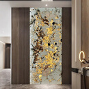 天然透光奢石玄关背景墙发光瓷砖大理石台面客厅电视墙岩板石材 新款1/复合面天然胚体 出图定制/透光效果