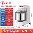 力丰新款变频静音搅面机商用H20BH30B双动三速揉面打面机面条和面机  商用5-10公斤/大容量25公斤 力丰 静音变频H30B（最大和面量25斤干面粉）桶35L