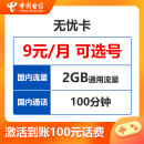 中国电信无忧卡升级版全国通用号卡低月租语音副卡手机电话卡9元送老人孩子的礼物