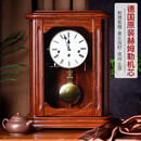 汉时（Hense）实木机械座钟复古台钟客厅摆件报时时钟德国进口机芯老式钟表HD51 刺猬紫檀+德国赫姆勒五音机芯
