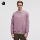 lululemon丨Steady State 男士圆领卫衣 *文字徽标 LM3FVES 薰衣草紫 S