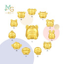 周生生十二生肖黄金转运珠 足金Charme串珠情侣款本命年组合单颗定价 卷卷羊 95966C