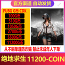 【自动发货】PUBG G币绝地求生g币Gcoin皮肤 绝地求生cdk兑换码充值点券steam吃鸡充值卡 11200g-COIN【售后无法退换】