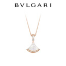 宝格丽（BVLGARI）DIVAS’ DREAM系列白母贝镶钻18K玫瑰金项链 356452