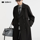 伯爵卓尔免烫抗皱2025秋季新款过膝长款风衣外套男士商务休闲宽松高端大衣
