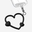 CASETIFY 【全新上市】心形手机腕带 适用于iPhone全系列手机配件 多功能手机挂环腕带 暗夜黑