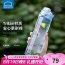 乐扣乐扣（LOCK&LOCK）人鱼线塑料运动水杯便携水壶水杯子700ML蓝色七夕情人节礼物