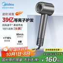 美的（Midea）高速吹风机 39亿等离子护发 家用负离子吹风筒 杀菌除头螨电吹风FG208灰 国家补贴 节日/生日礼物