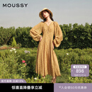 moussy 【刘亦菲同款】南法度假风碎花浪漫优雅连衣裙028ISX33-3711 070米色 S