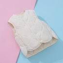 雅鹿轻薄儿童羽绒马甲背心中大童内胆宝宝男童女童外穿坎肩秋冬季 米白色（有口袋） 160 160cm 成人可穿