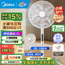 美的（Midea）【国家补贴】落地扇轻音幸运草安睡电风扇家用智能变频一级能效风扇卧室轻音桌面立式两用电扇家用 【国家补贴】幸运草安睡MAX丨升级加高声控大网罩