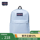 JANSPORT杰斯伯双肩包女学生旅行包26L旅行轻便透气书包男背包 4QUT7G7 雾霾蓝-侧边袋