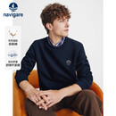 纳维凯尔意大利小帆船男士25年新款基础款圆领内搭单层休闲卫衣1135805304