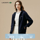 LACOSTE法国鳄鱼女装25秋季新款休闲宽松拉链卫衣外套|SF5256 166/藏青色 L 40