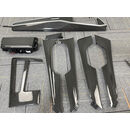 适用于奥迪A6A7C8内饰套件碳纤维内饰9件套真碳纤维替换安装 9件套置换价格