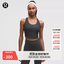lululemon丨Ribbed Nulu™ 女士罗纹弧形下摆后侧开口背心 LW1FLJS 石墨灰 XS