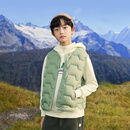 巴拉巴拉【商场同款】儿童轻薄羽绒马甲男女童外套2025新款冬装三防上衣服