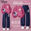 迪士尼（Disney）童装卡通可爱女童套装2026春季新款时尚百搭儿童秋装女孩运动衣服