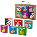 LALABABY拉拉布书宝宝布书婴儿玩具0-1岁早教玩具撕不烂可咬6本布书礼盒