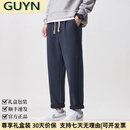 GUYN轻奢男装品牌明潮流百搭宽松锥形卫裤男2025新款纯色休闲裤男 藏青色 藏青色 L