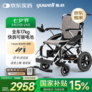 鱼跃(yuwell)电动轮椅D210CL折叠老人全自动专用轻便智能轮椅代步锂电