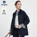 Navigare意大利小帆船25新款中长款风衣女巴恩风翻领工装外套2331545505