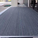 商场入口嵌入式铝合金属金地垫除尘刮泥毯4S店银行门口平铺金属地垫 平铺式(总厚度1CM) 1.2米*2米