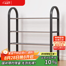 安尔雅 鞋架门口多层简易鞋柜客厅宿舍出租房收纳架子加粗  四层50cm