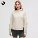 lululemon丨Scuba 女士超宽松款侧开口连帽衫 LW3IUJS 杂色骨白 M /L