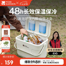 牧高笛（MOBIGARDEN）寒霜22L保温箱 户外露营大容量储物收纳保鲜箱 NX23684002 月影白