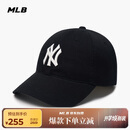 MLB帽子男女软顶棒球帽虞书欣明星同款运动鸭舌帽3ACP6601N-50BKS-F