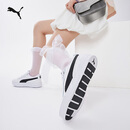 彪马（PUMA）【小白鞋】增高厚底网球风板鞋女复古休闲鞋 SKYE 374764 白-黑色-02 38