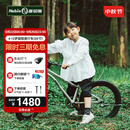Nabiis那贝斯儿童自行车6-10-12岁铝合金城市超轻青少年学生单车20寸银