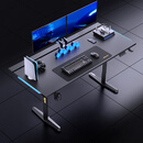 andaseaT安德斯特升降电脑桌巡航战士MaxPro实木双电机电竞游戏桌台式桌子 巡航Max丨黑色 桌板尺寸180*82cm【双电机】