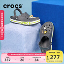 卡骆驰crocs洞洞鞋贝雅卡骆班轻便耐磨一脚蹬休闲鞋|205089 石板灰/青柠绿-0GX 43 (270mm)
